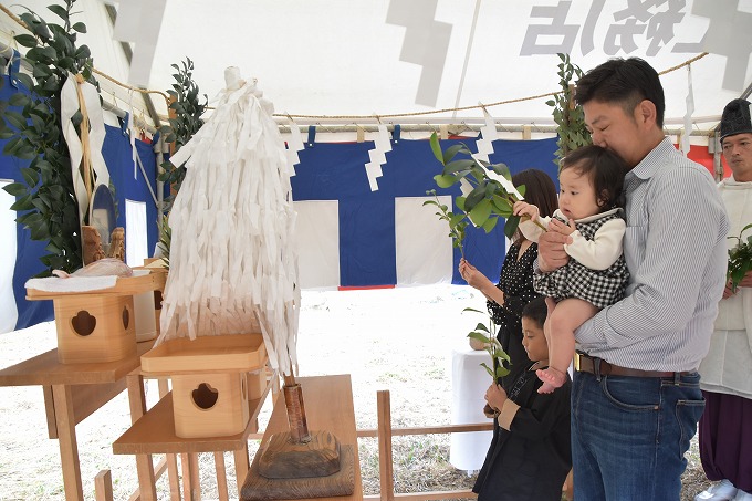 福岡県筑紫野市04　注文住宅建築現場リポート①　～地鎮祭～