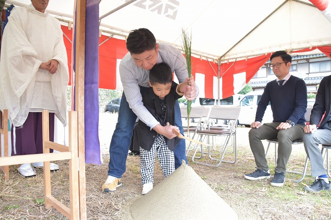 福岡県筑紫野市04　注文住宅建築現場リポート①　～地鎮祭～