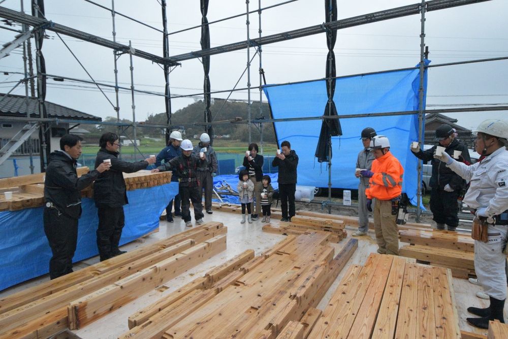 「福岡市西区飯氏01」注文住宅現場リポート⑤【上棟式】