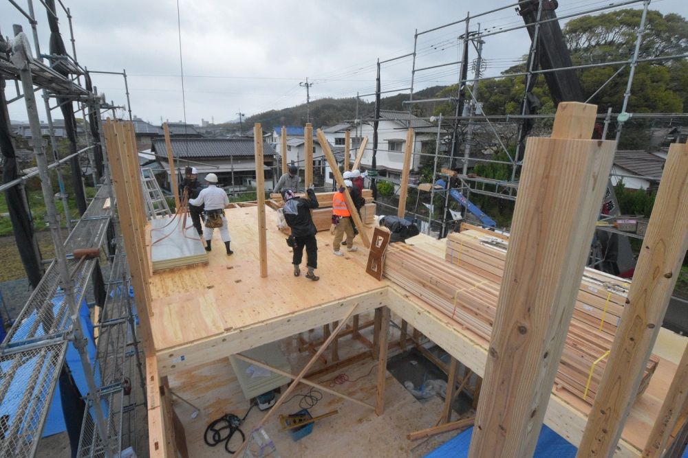 福岡市西区飯氏01　注文住宅建築現場リポート⑤　～上棟式～