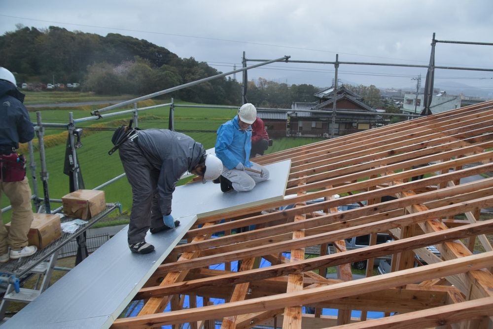 福岡市西区飯氏01　注文住宅建築現場リポート⑤　～上棟式～