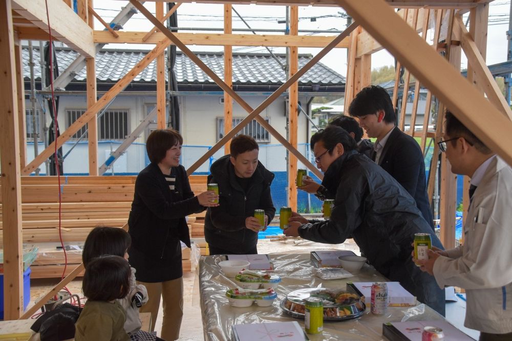 「福岡市西区飯氏01」注文住宅現場リポート⑤【上棟式】