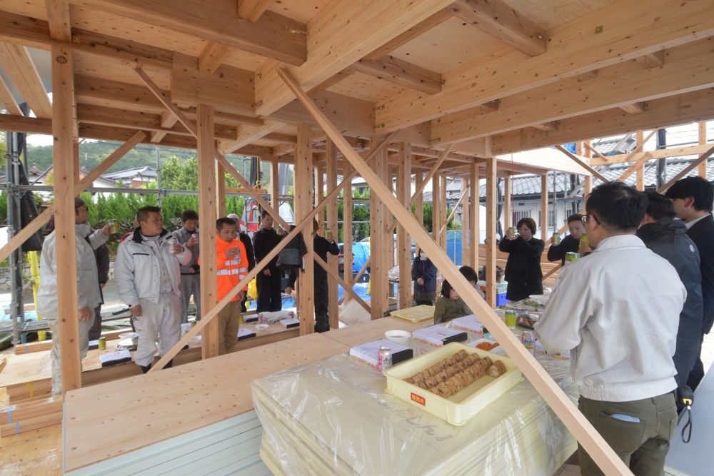 「福岡市西区飯氏01」注文住宅現場リポート⑤【上棟式】
