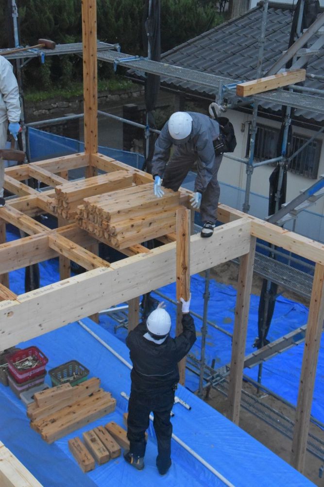 「福岡市西区飯氏01」注文住宅現場リポート⑤【上棟式】