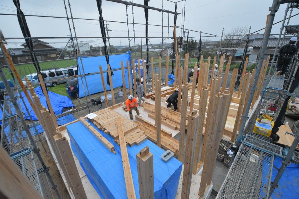 福岡市西区飯氏01　注文住宅建築現場リポート⑤　～上棟式～