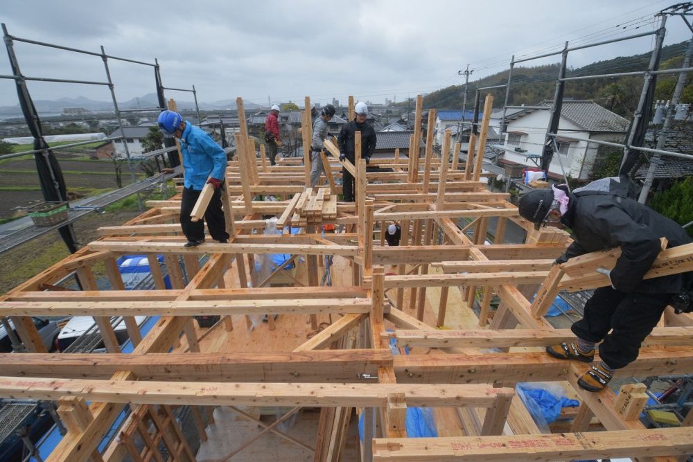 福岡市西区飯氏01　注文住宅建築現場リポート⑤　～上棟式～