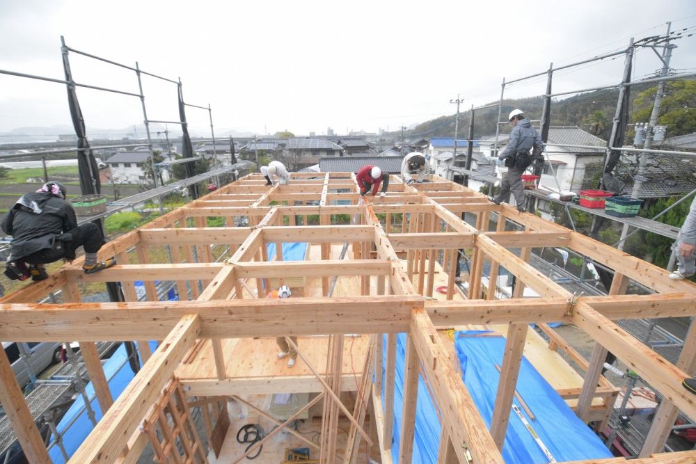 「福岡市西区飯氏01」注文住宅現場リポート⑤【上棟式】