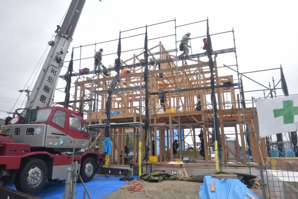 「福岡市西区飯氏01」注文住宅現場リポート⑤【上棟式】