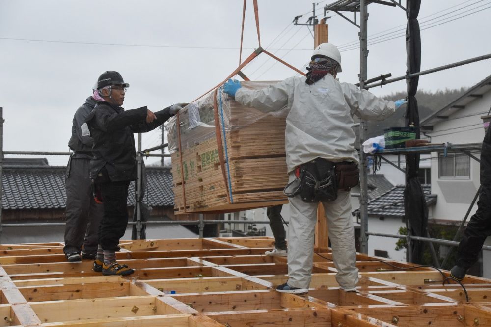 福岡市西区飯氏01　注文住宅建築現場リポート⑤　～上棟式～