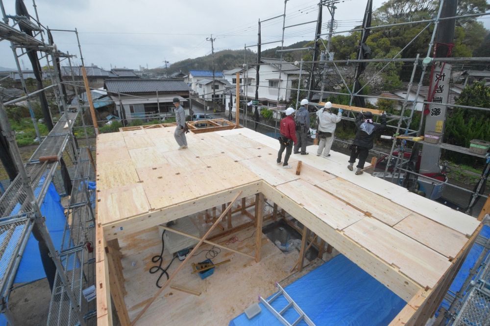 福岡市西区飯氏01　注文住宅建築現場リポート⑤　～上棟式～