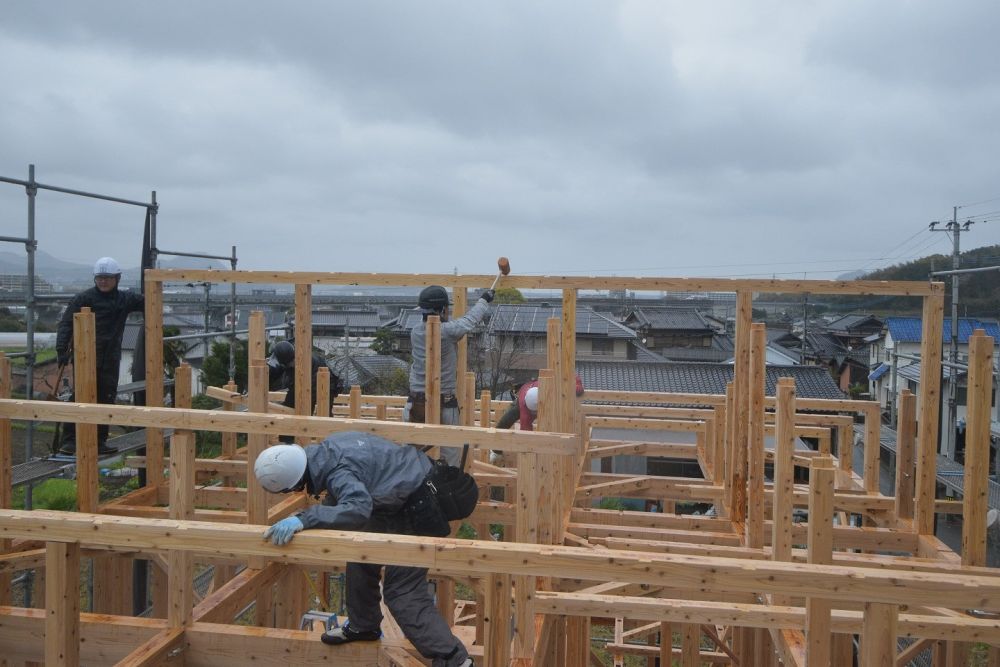 福岡市西区飯氏01　注文住宅建築現場リポート⑤　～上棟式～