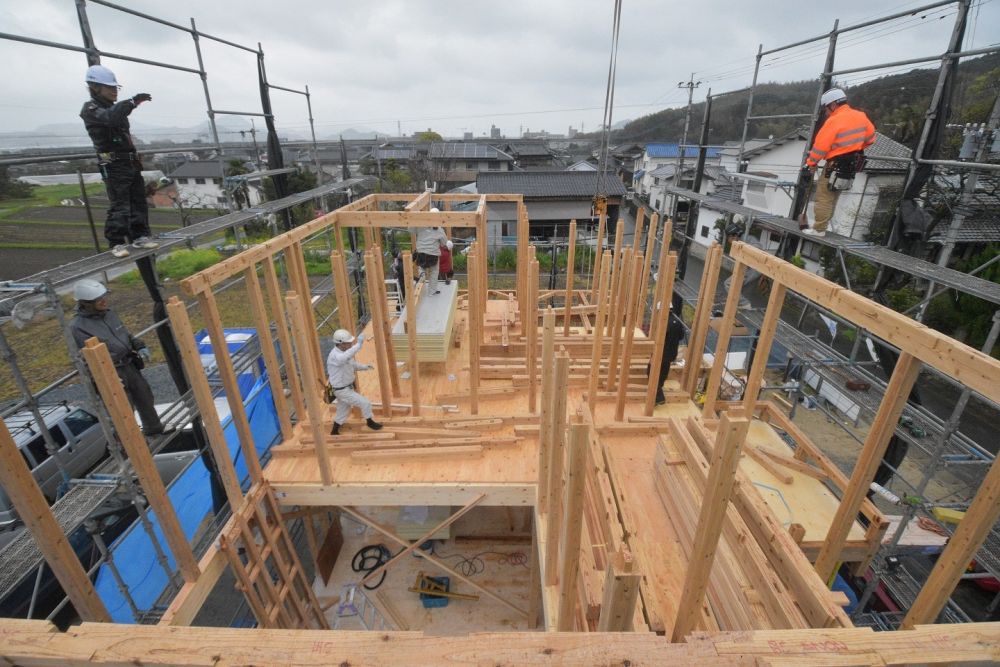 「福岡市西区飯氏01」注文住宅現場リポート⑤【上棟式】