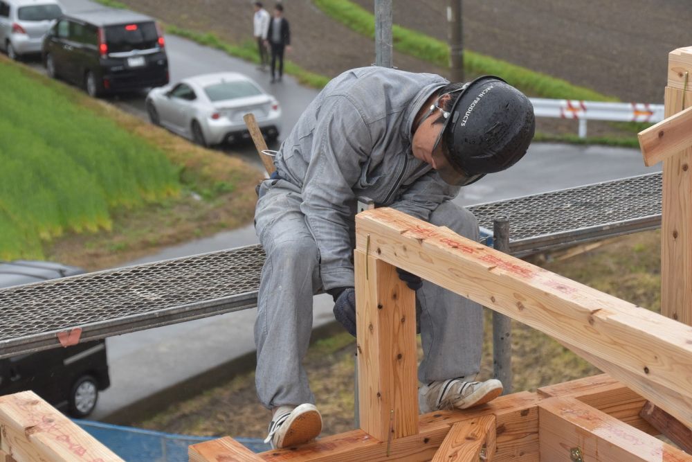 福岡市西区飯氏01　注文住宅建築現場リポート⑤　～上棟式～