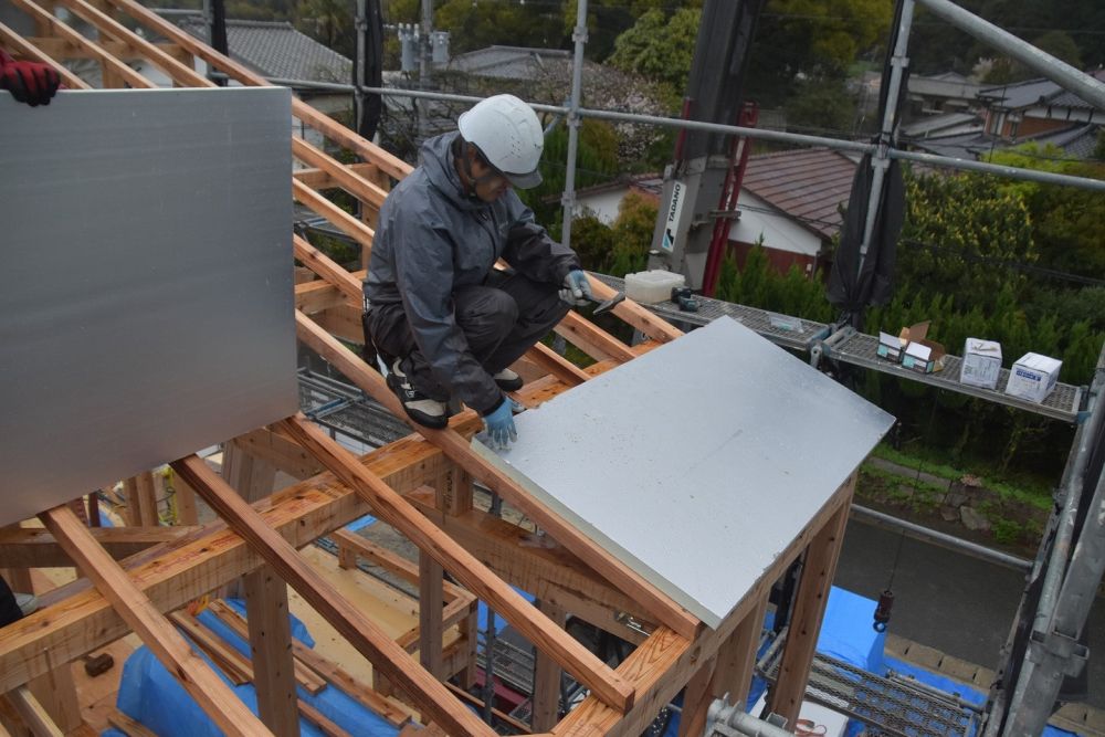 福岡市西区飯氏01　注文住宅建築現場リポート⑤　～上棟式～