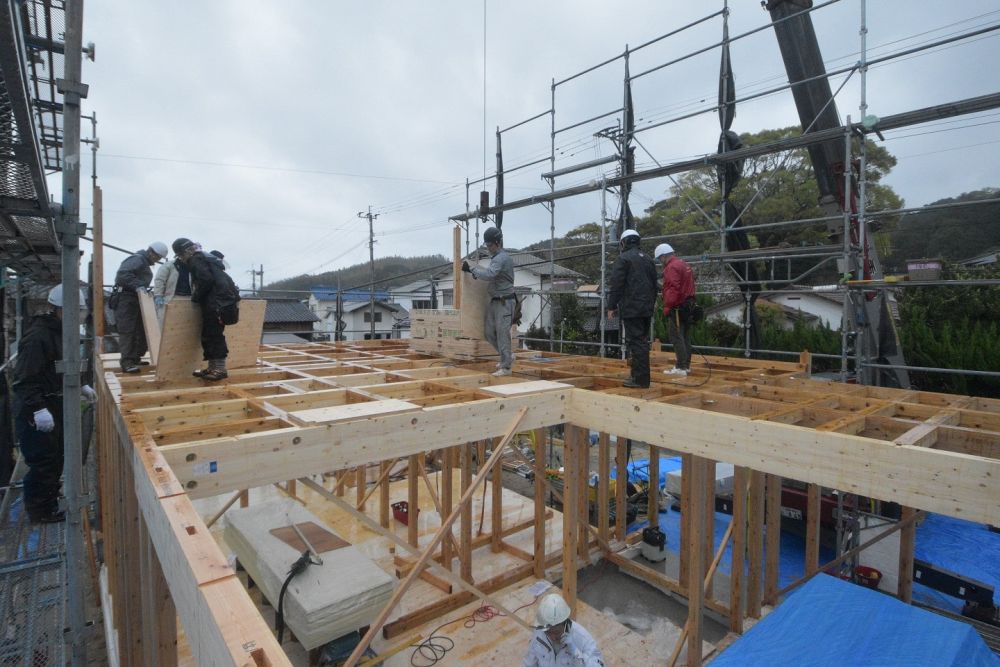 「福岡市西区飯氏01」注文住宅現場リポート⑤【上棟式】