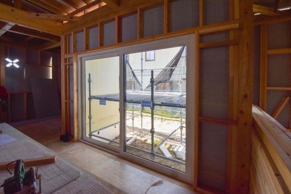 「那珂川市07」注文住宅現場リポート④【木工事】【サッシ】