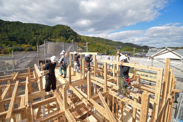 福岡県那珂川市05　注文住宅建築現場リポート⑤　～上棟式～