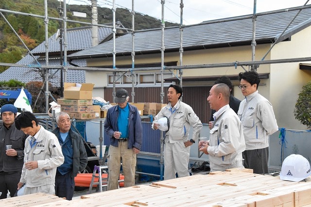 福岡県那珂川市05　注文住宅建築現場リポート⑤　～上棟式～