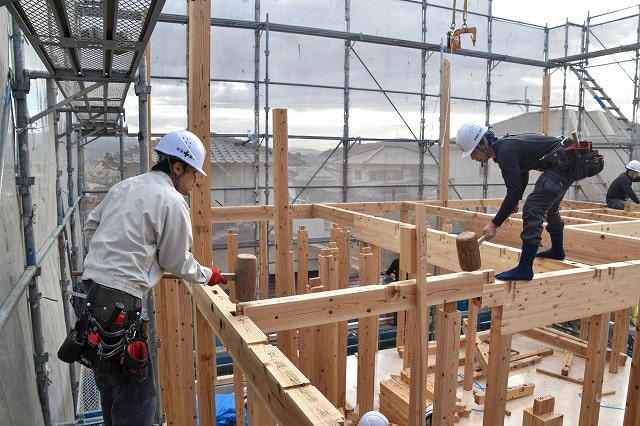 福岡県那珂川市05　注文住宅建築現場リポート⑤　～上棟式～