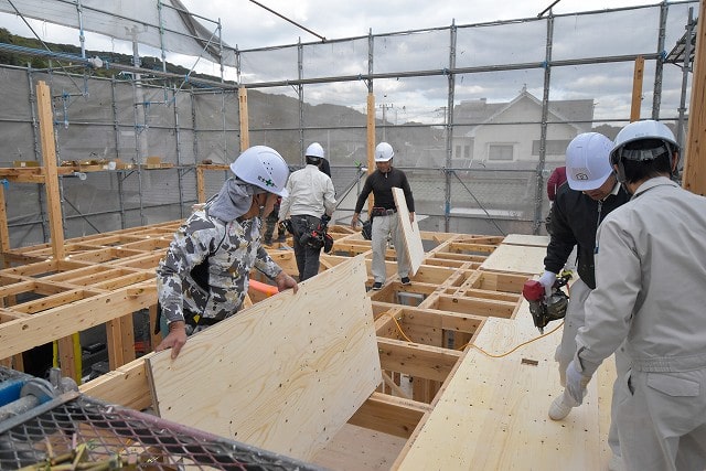 福岡県那珂川市05　注文住宅建築現場リポート⑤　～上棟式～