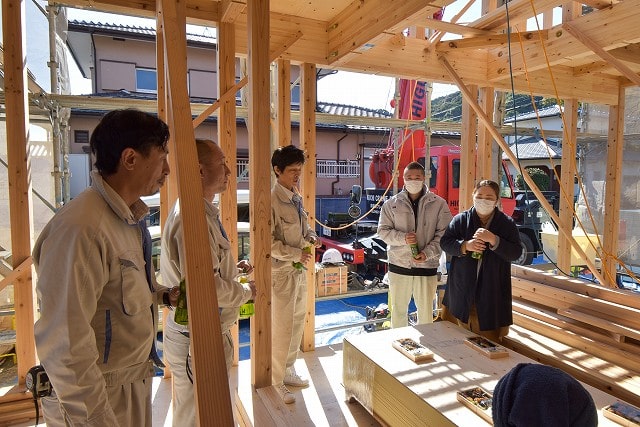 福岡県那珂川市05　注文住宅建築現場リポート⑤　～上棟式～