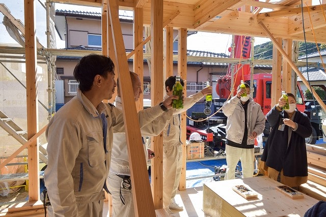 福岡県那珂川市05　注文住宅建築現場リポート⑤　～上棟式～