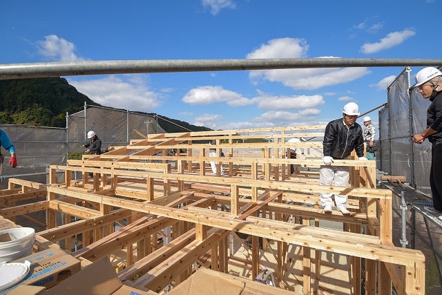 福岡県那珂川市05　注文住宅建築現場リポート⑤　～上棟式～