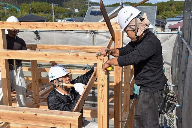 福岡県那珂川市05　注文住宅建築現場リポート⑤　～上棟式～