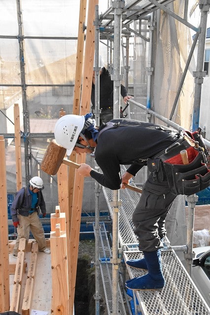 福岡県那珂川市05　注文住宅建築現場リポート⑤　～上棟式～