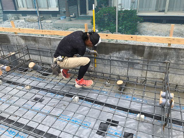 「福岡市西区03」注文住宅現場リポート③【基礎工事】【配筋検査】