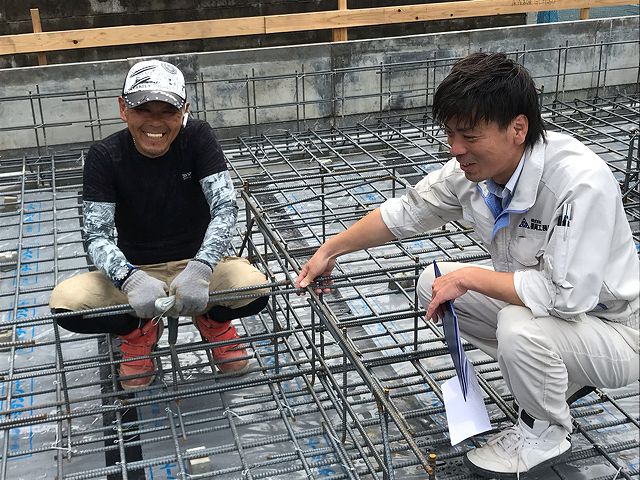 「福岡市西区03」注文住宅現場リポート③【基礎工事】【配筋検査】