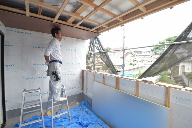 「糟屋郡03」注文住宅現場リポート⑦【外装工事】【サイディング】