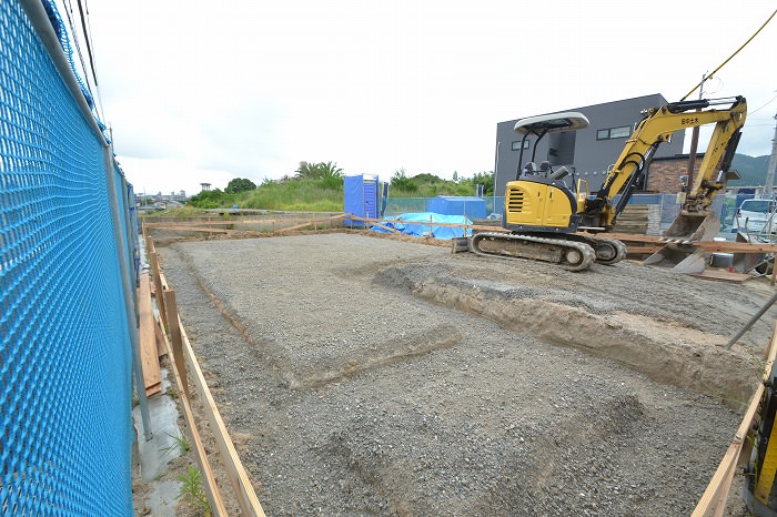 「福岡市南区花畑02」注文住宅現場リポート②【基礎工事】【砕石転圧】