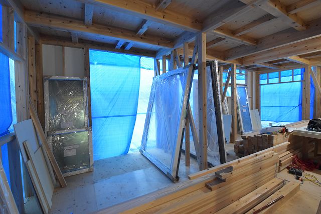 「福岡市早良区曙01」注文住宅現場リポート⑥【木工事】【サッシ】