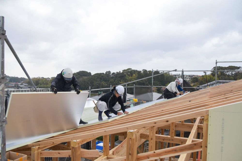 福岡県福津市東福間01　注文住宅建築現場リポート③　～上棟式～