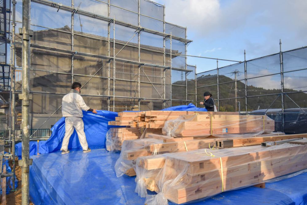 「福津市東福間01」注文住宅現場リポート③【上棟式】