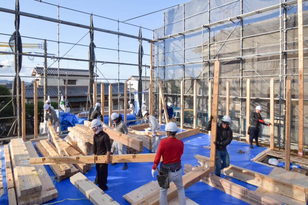 「福津市東福間01」注文住宅現場リポート③【上棟式】