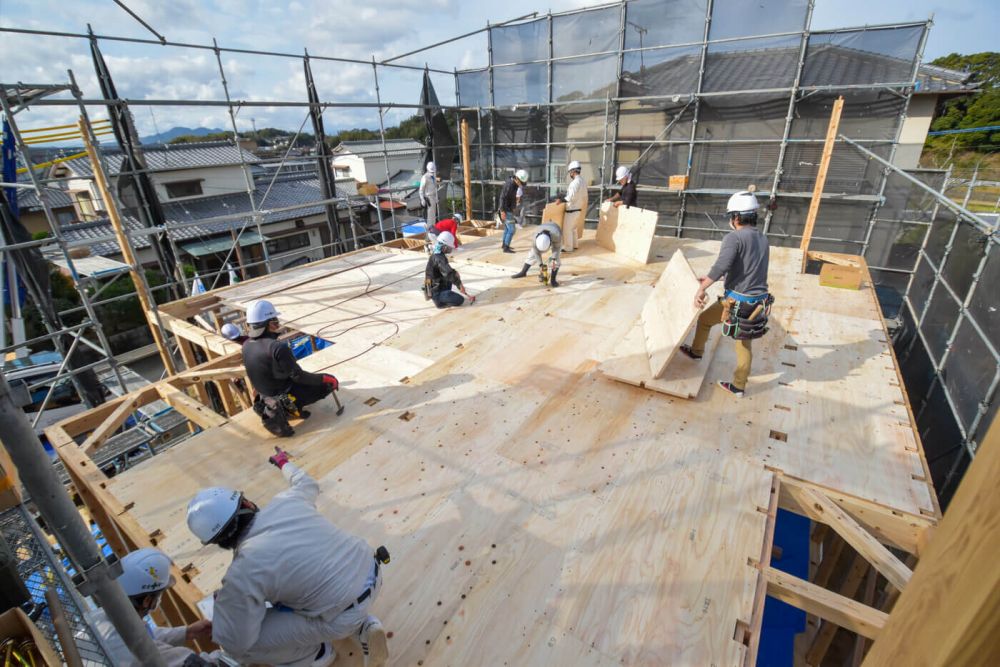 「福津市東福間01」注文住宅現場リポート③【上棟式】