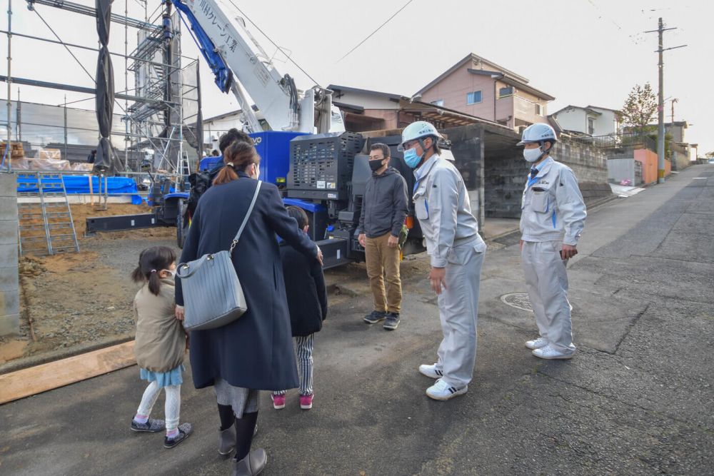 福岡県福津市東福間01　注文住宅建築現場リポート③　～上棟式～