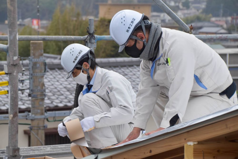 福岡県福津市東福間01　注文住宅建築現場リポート③　～上棟式～