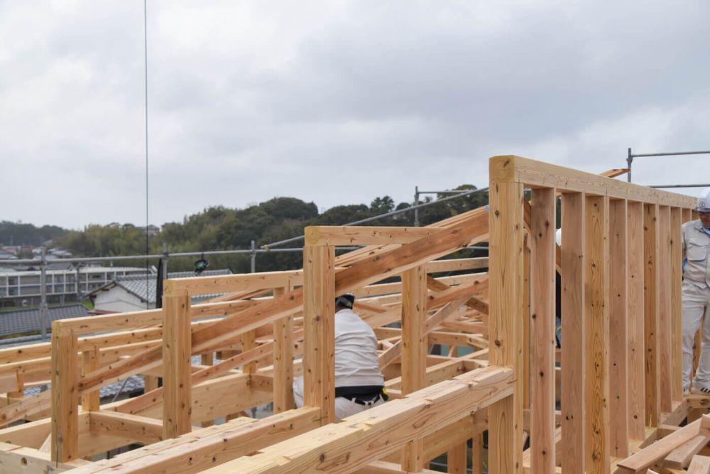 福岡県福津市東福間01　注文住宅建築現場リポート③　～上棟式～