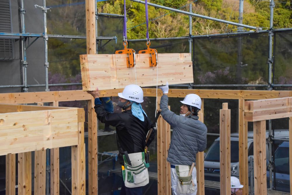 福岡県福津市東福間01　注文住宅建築現場リポート③　～上棟式～