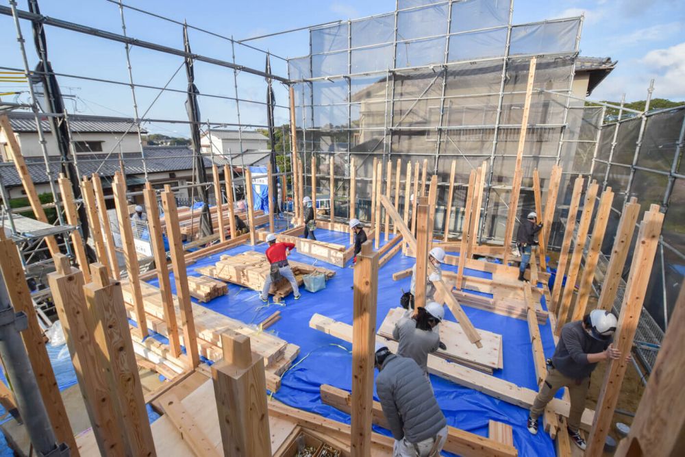 「福津市東福間01」注文住宅現場リポート③【上棟式】