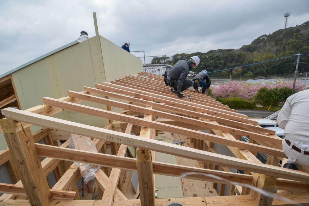 福岡県福津市東福間01　注文住宅建築現場リポート③　～上棟式～