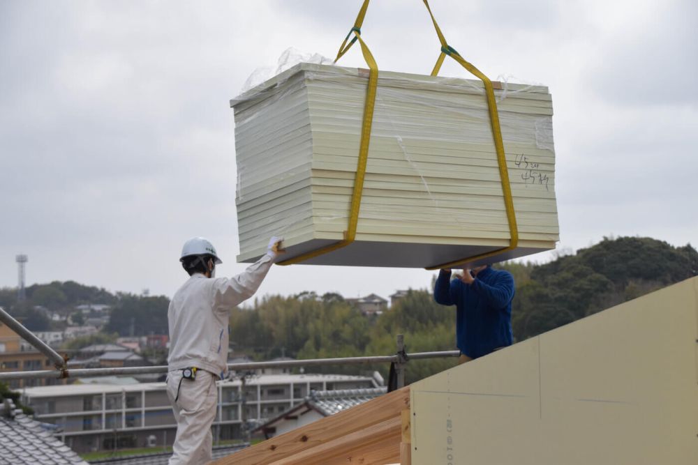 福岡県福津市東福間01　注文住宅建築現場リポート③　～上棟式～