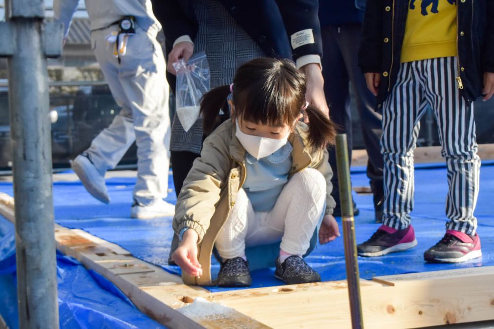 福岡県福津市東福間01　注文住宅建築現場リポート③　～上棟式～