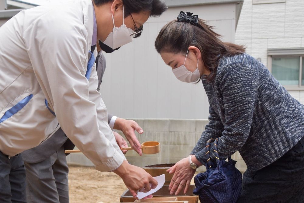 福岡県太宰府市07　注文住宅建築現場リポート①　～地鎮祭～