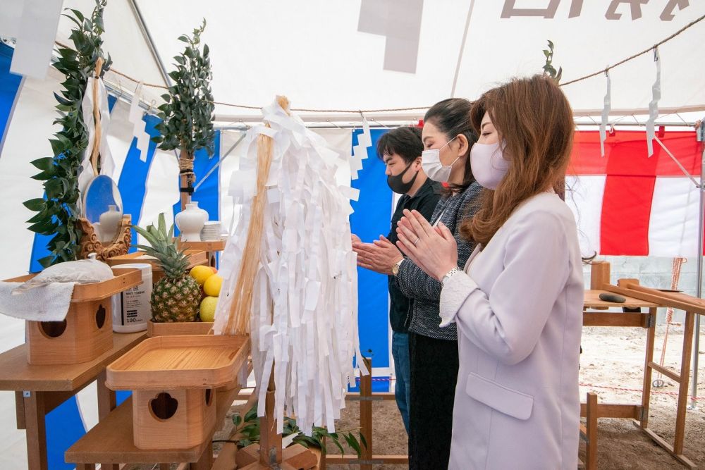 「太宰府市07」注文住宅現場リポート①【地鎮祭】