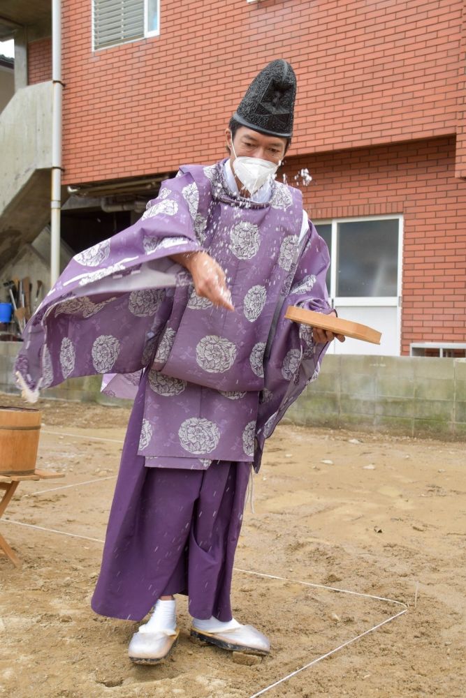 福岡県太宰府市07　注文住宅建築現場リポート①　～地鎮祭～