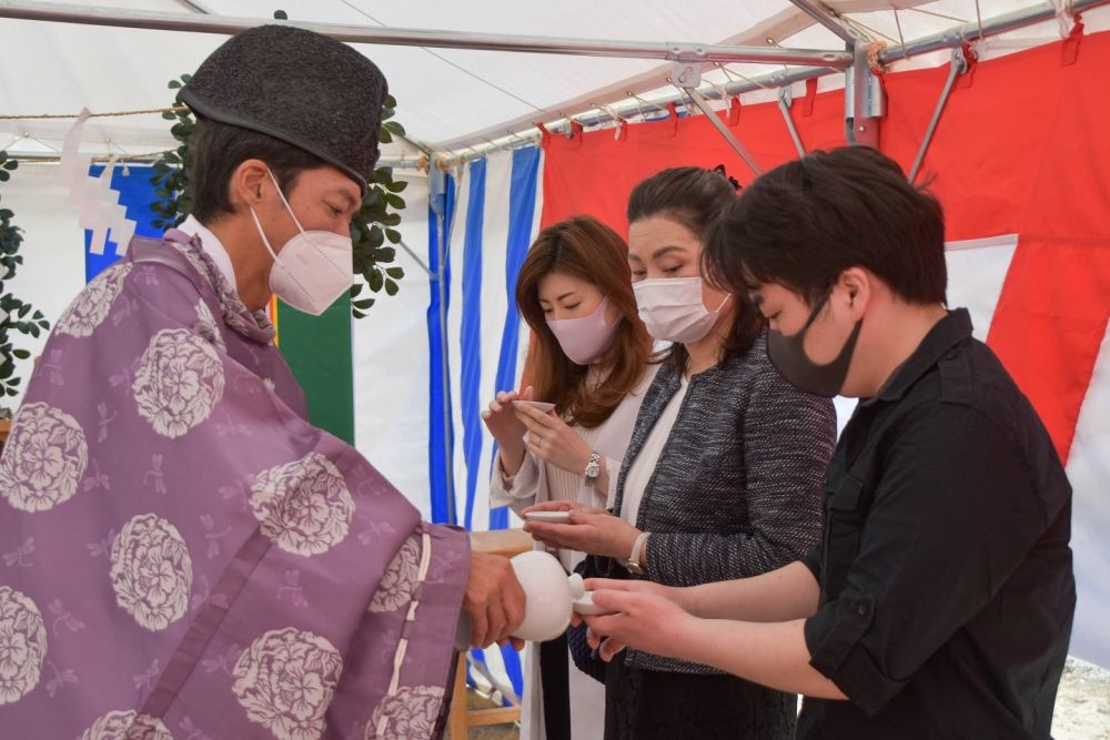 福岡県太宰府市07　注文住宅建築現場リポート①　～地鎮祭～